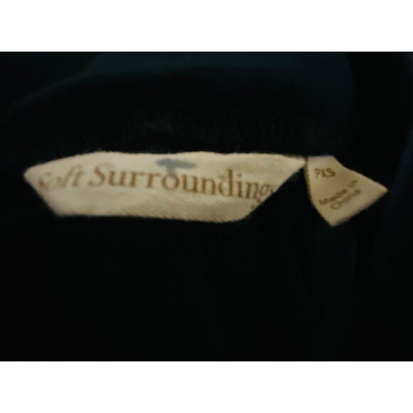 Soft Surroundings Perfect Ponte Skinny Ankle Pants Petite PXS Black Pockets - Picture 4 of 6